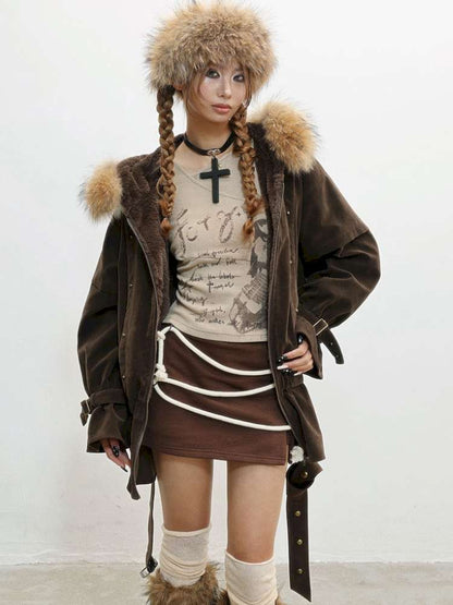 French Velvet Rabbit Fur Jacket【s0000014835】