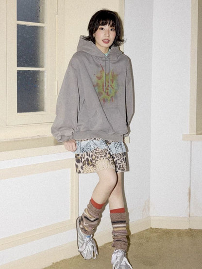 Printed splicing bustier cake skirt【s0000012271】