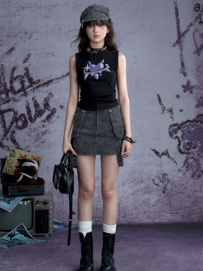 Metallic Accessories Flutter Half Skirt【s0000013367】