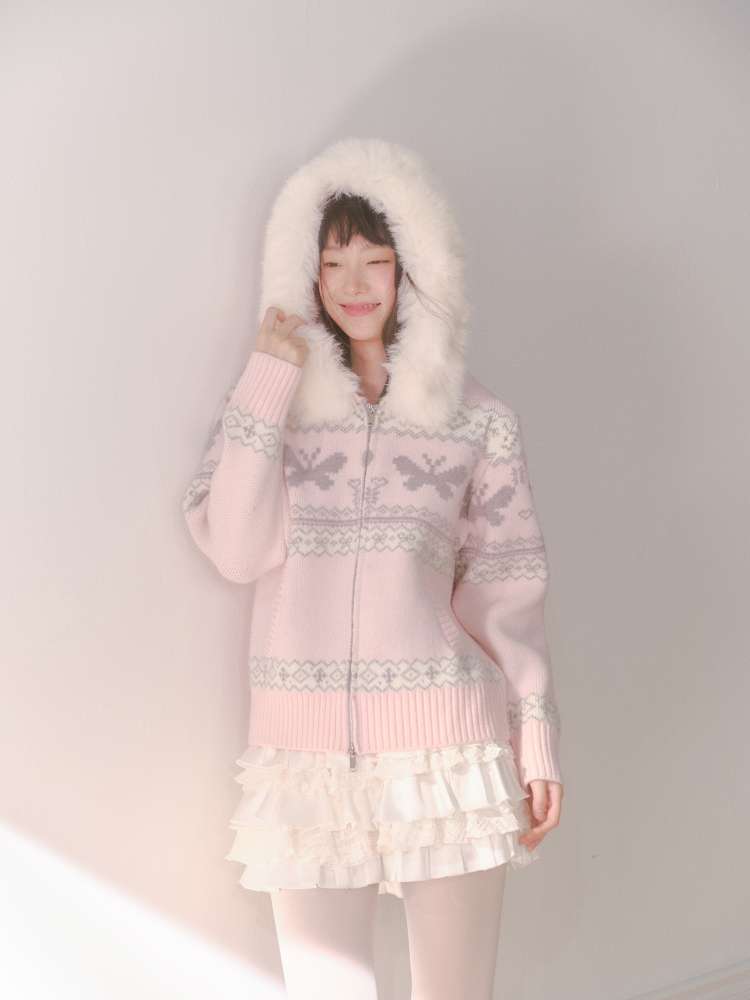 Long-Sleeve Knit Cardigan【s0000014609】