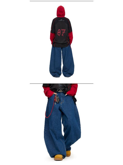 Aged Machete Wide Leg Jeans【s0000011699】