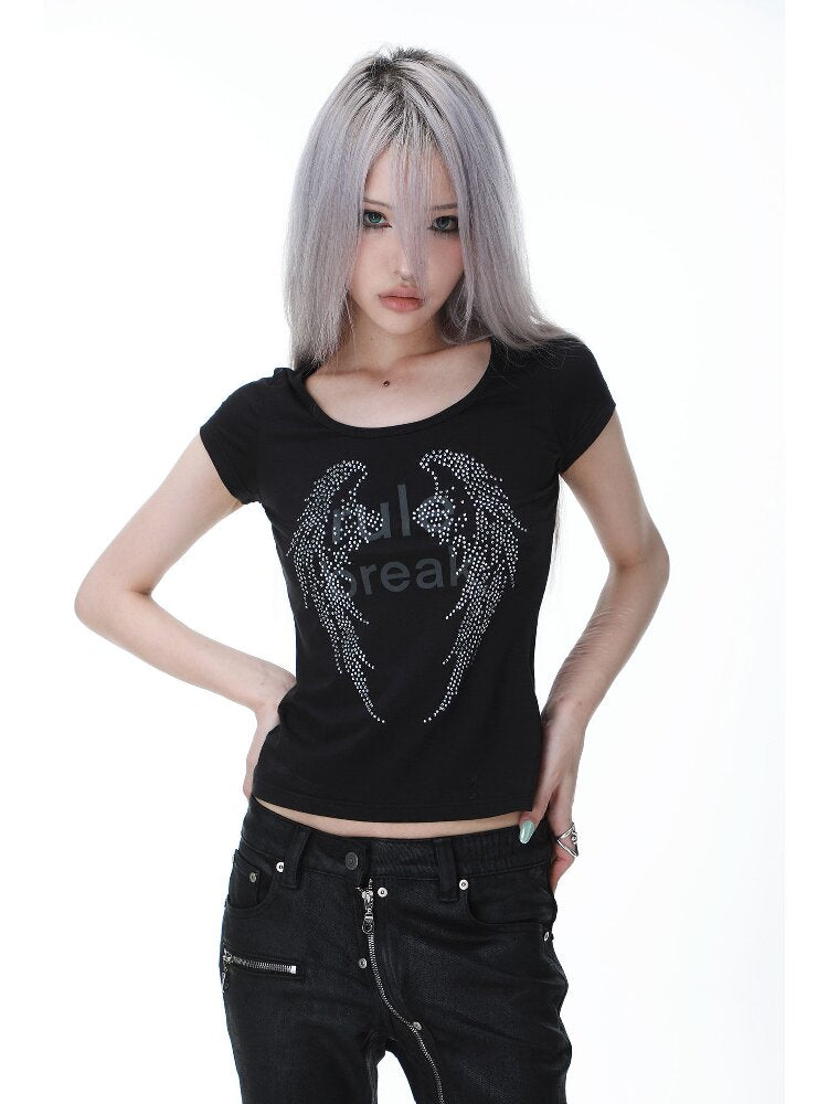 Diamond Wing Stretch Slim T-Shirt【s0000017144】