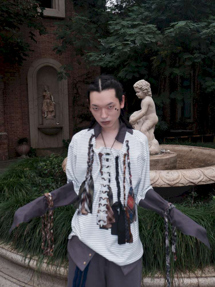 Multi-Tie Striped Long Sleeves【s0000015142】