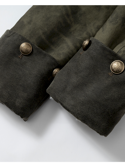 Modern Knight Fur Long Trench Coat【s0000014924】