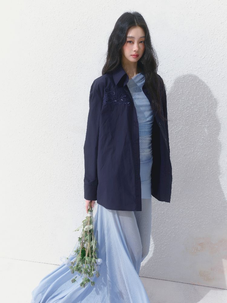 Tansparent a-line tulle dress【s0000012149】