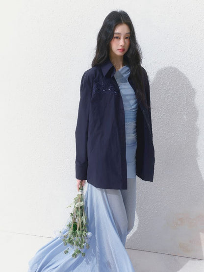 Tansparent a-line tulle dress【s0000012149】