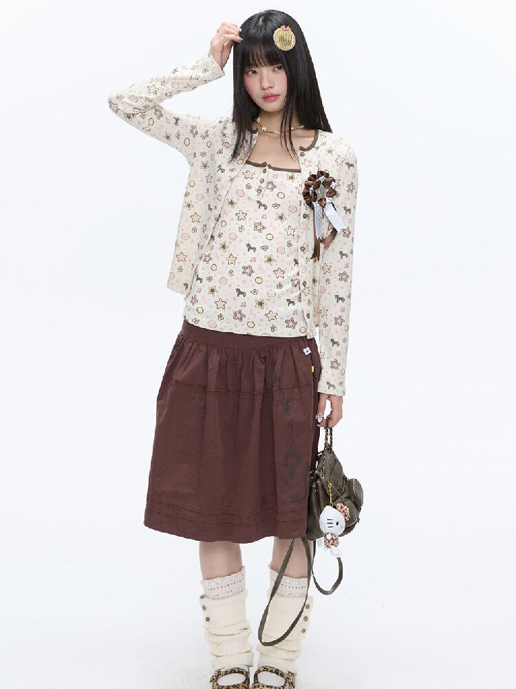 Star Polka Dot Contrasting Vest【s0000016387】