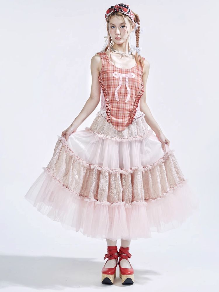 Lolita Sweet Cute Teenage Halter Skirt [S0000008764]