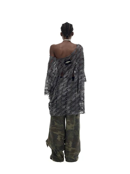 Gender-Neutral Y3K Painted Denim Pants【s0000014013】