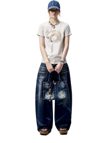 Printed Loose Short Sleeve T-Shirt【s0000012402】