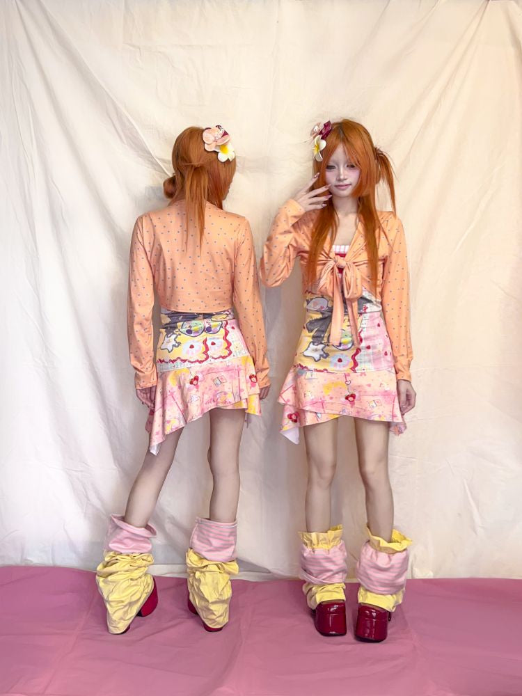 Pleated Stacked Stocking Stuffer Leg Warmers【s0000012485】