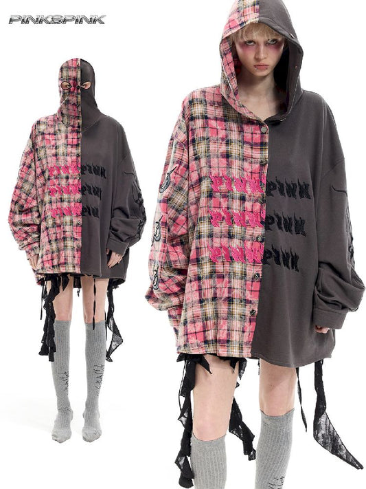 Hooded Headcoat Embroidered Shirt【s0000012072】