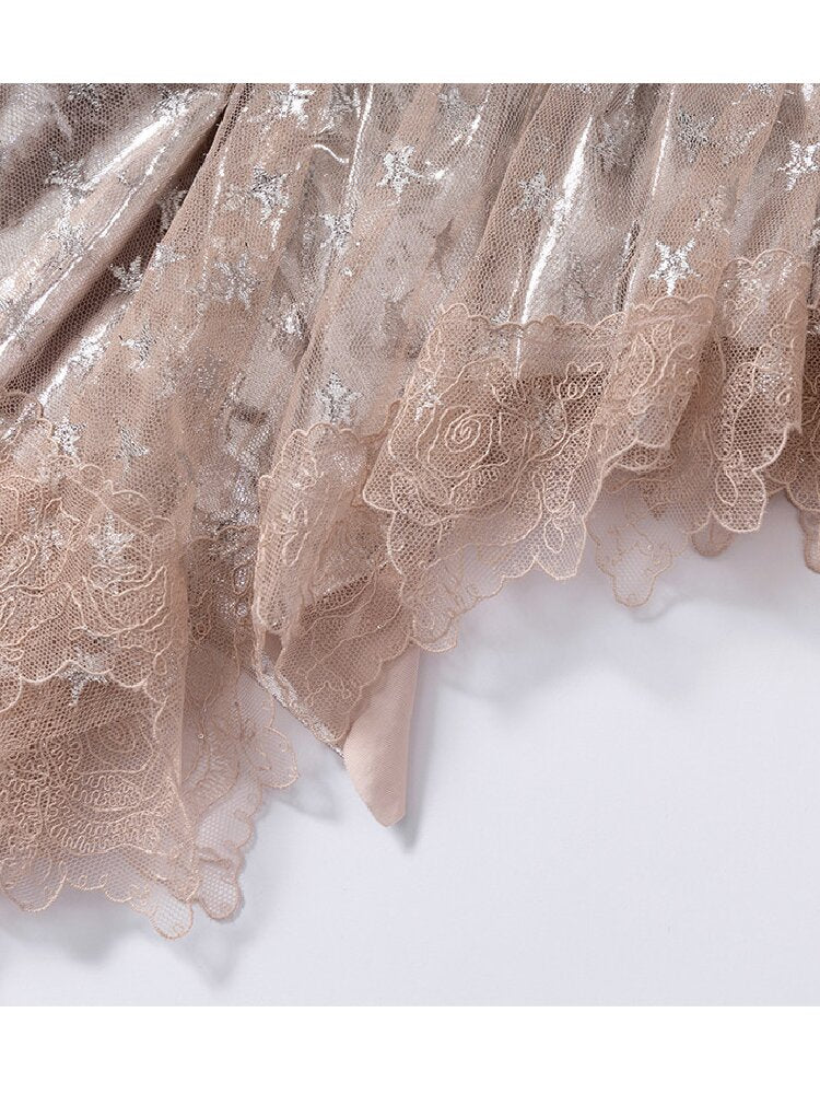 Dreamy Pure Desire Lace Star Dress【s0000017233】