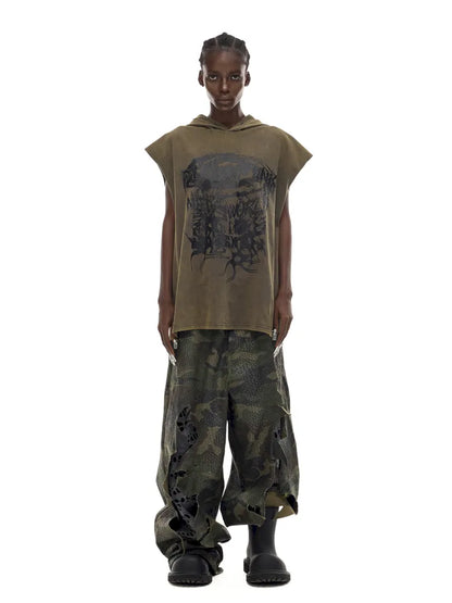 Wasteland Unisex Sleeveless Hoodie【s0000014019】