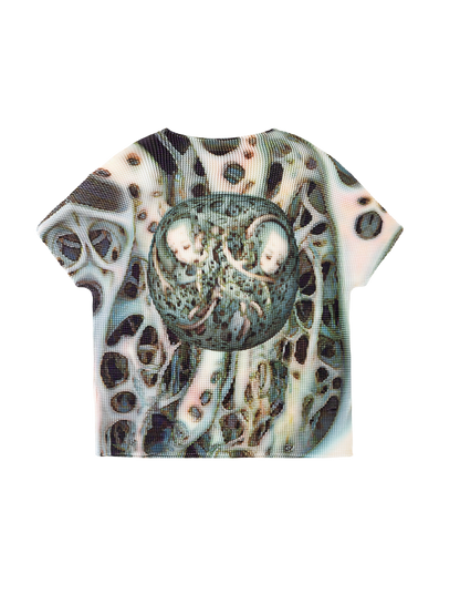 Printed Wrinkle Slimming T-Shirt【s0000013181】