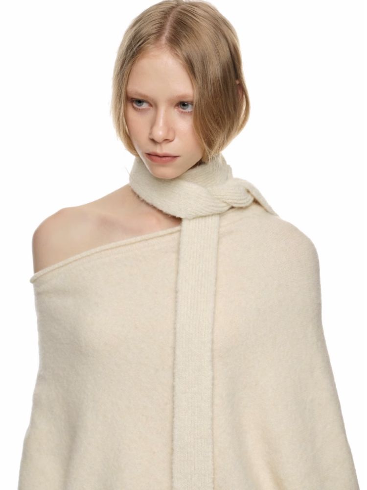 SLANT SHOULDER SWEATER [S0000010646]