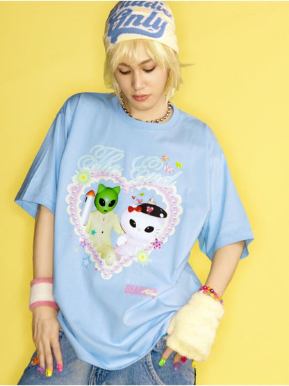 Printed Loose T-Shirt【s0000012461】