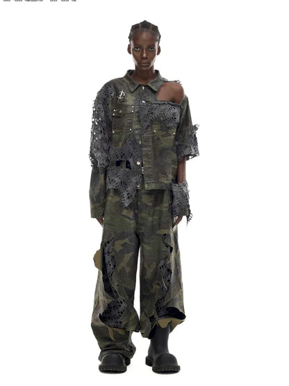 Camo Denim Jacket【s0000014012】