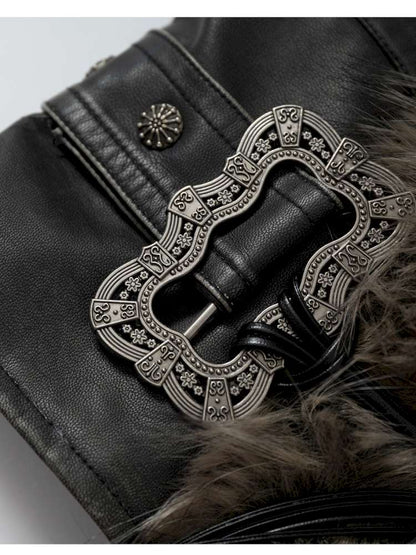 Tie-Front Shearling Vest【s0000014459】