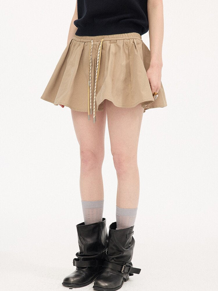 Elasticated Contrast Puffy Skirt【s0000015900】