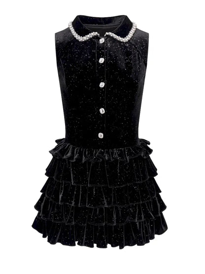 Ruffled Waistband Skirt-Pants Puffy Dress【s0000014338】