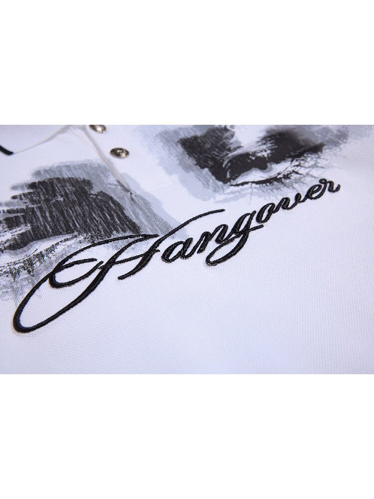 Vertigo Eye Print Polo Shirt【s0000016961】