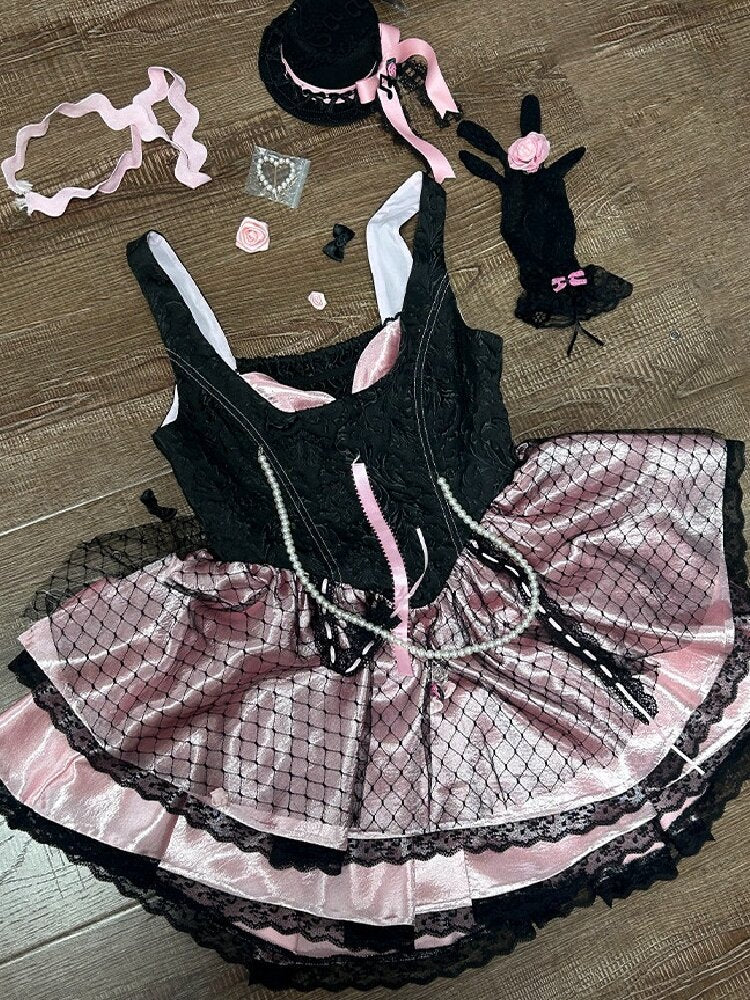 Baroque Relief Black Puffy Skirt Jsk【s0000016223】