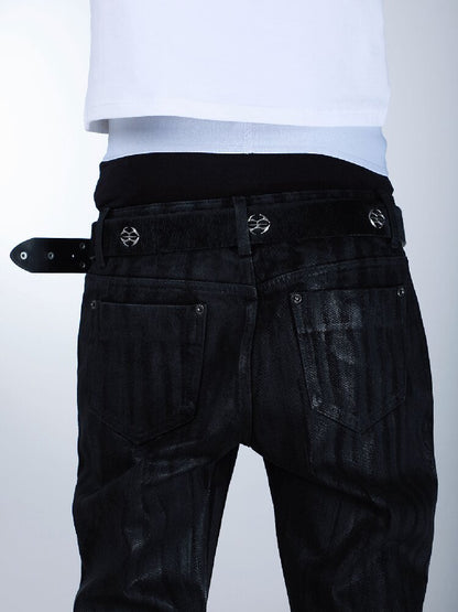Old Top Layer Cowhide Rivet Belt【s0000016697】