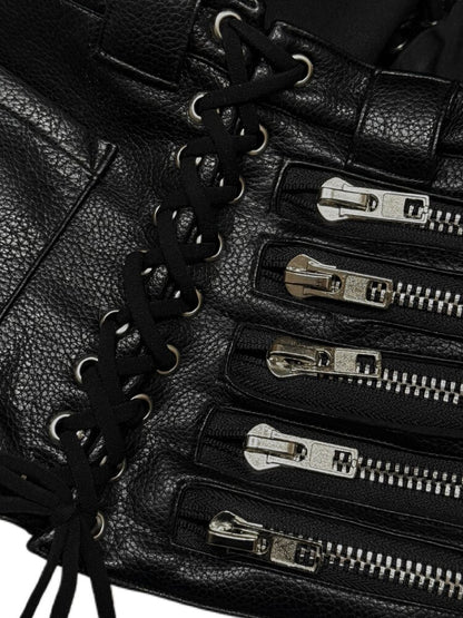 Multi Zip Strap Rivet Shorts【s0000016949】