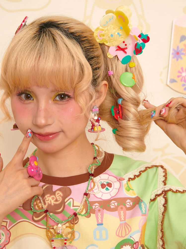 Patchwork Bear Chef's Grab Clip 【s0000013356】