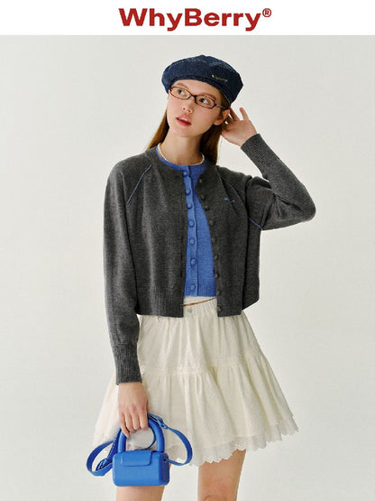 Short Solid Color Knit Sweater【s0000011966】