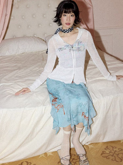 Wallpaper High Waist Skinny Skirt【s0000012269】