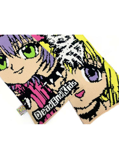 2D Anime Subculture Kpop Knitted Scarves【s0000014917】