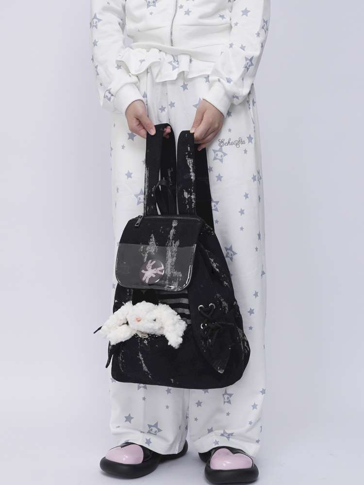 Rabbit Ears Pain Cute Backpack School Bag【s0000014617】