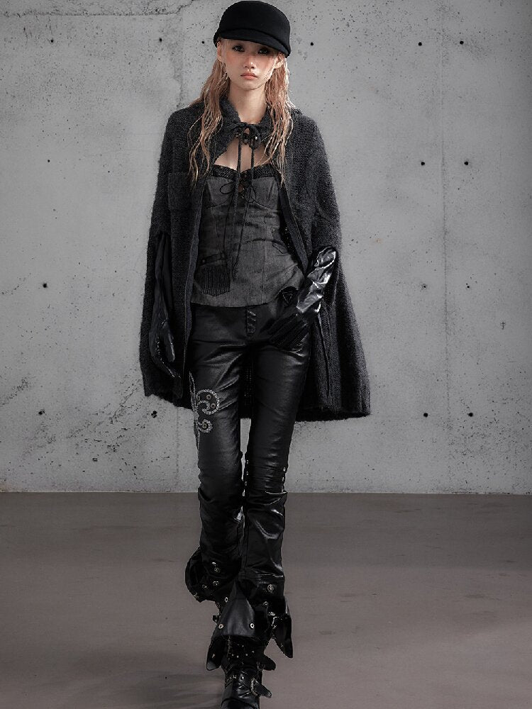 Twisted Knit Wool Cape Jacket【s0000019160】