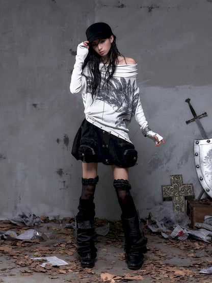 Workwear Flower Bud Skirt【s0000014463】