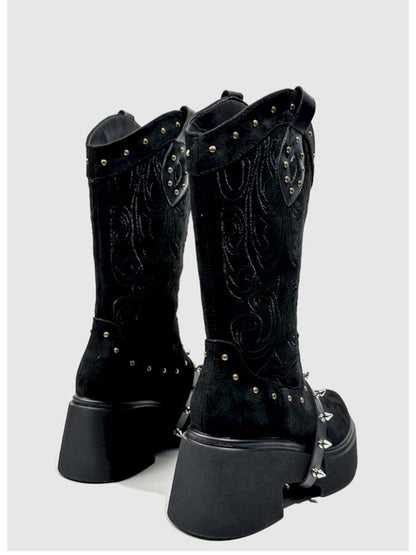 Thick Bottom Western Boots【s0000013764】