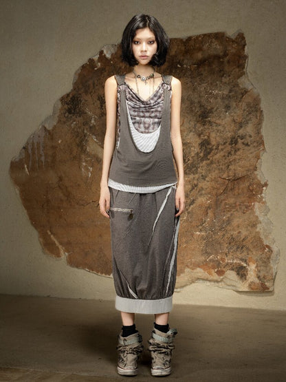 Original Irregular Sleeveless Vest Top【s0000016882】