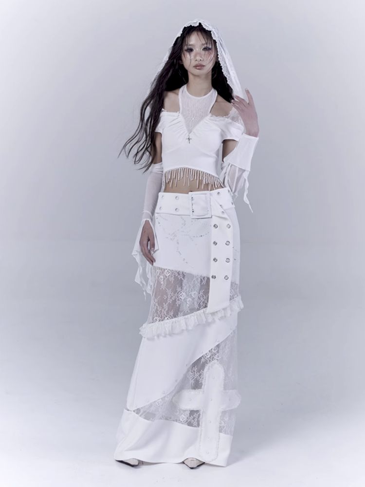 Low waist thin straight long skirt【s0000012381】