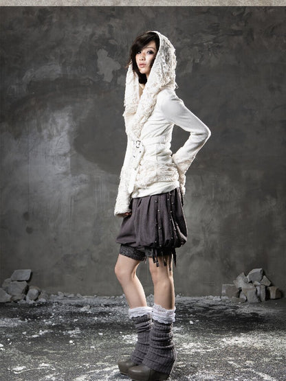 Ripped Hooded Knit【s0000015956】
