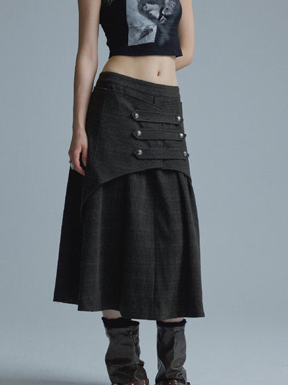 Deconstructed Napoleon Midi Skirt【s0000018552】