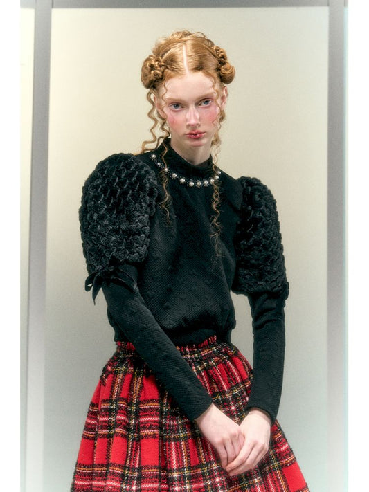 Bow Pearl Embellished Vibe Inner Top【s0000006042】