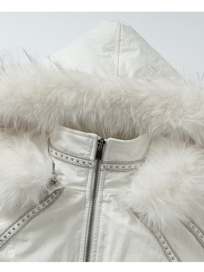 Street Punk Fur Hooded Padded Jacket【s0000014922】