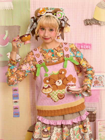 Needle Skeleton Knit Camisole Vest【s0000013701】