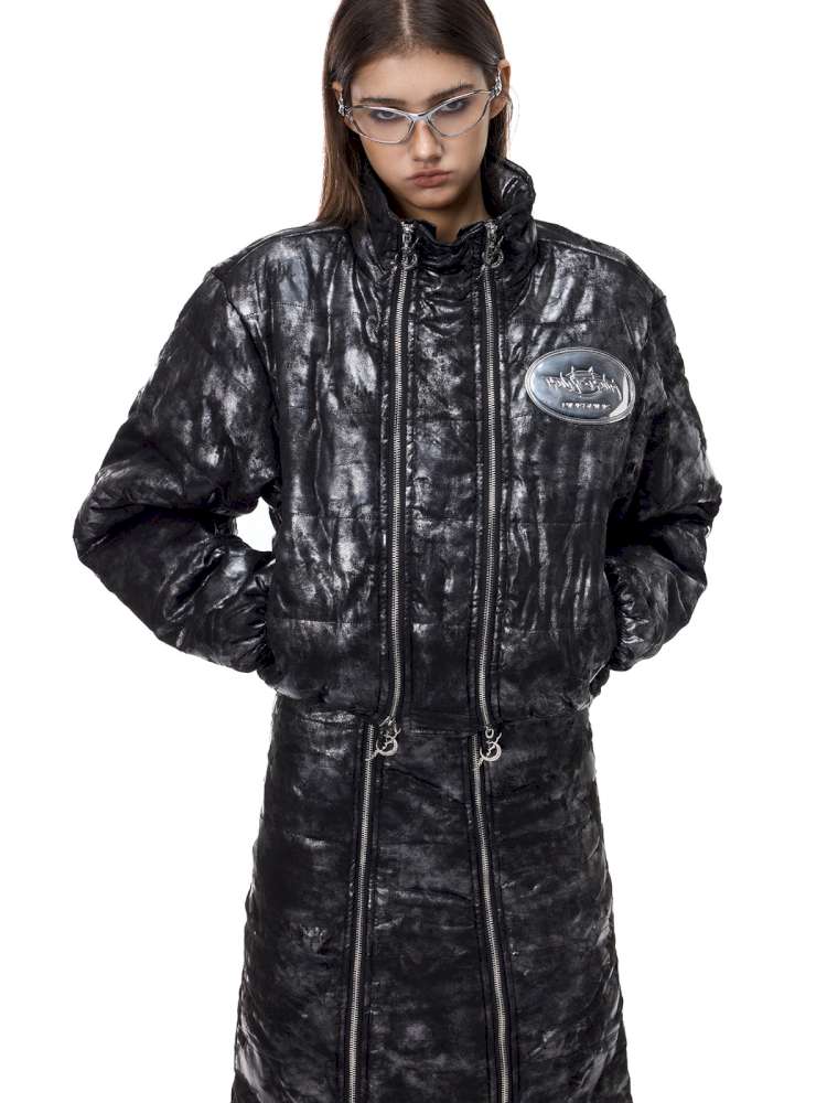 Silver Electric Moon Zipper Jacket【s0000015136】