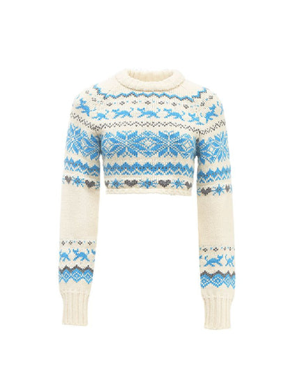 CHUNKY KNIT CREW NECK SWEATER [S0000010631]