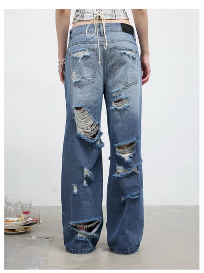 Straight Leg Wide Jeans【s0000012412】