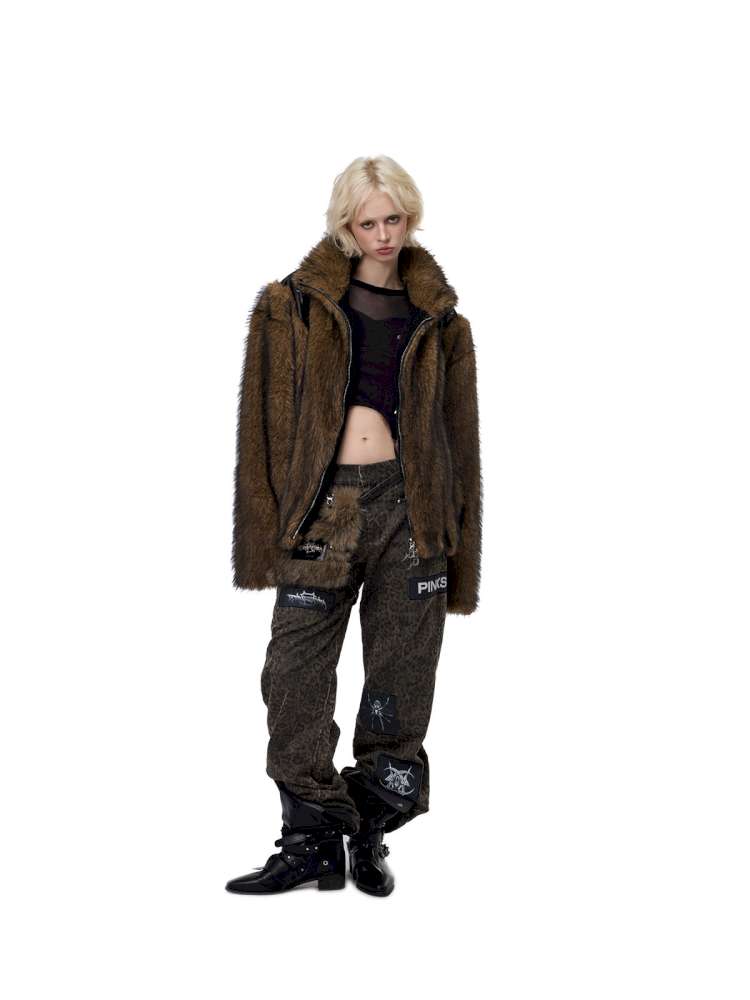 Electric Moon Stitching Fur Jacket【s0000015138】