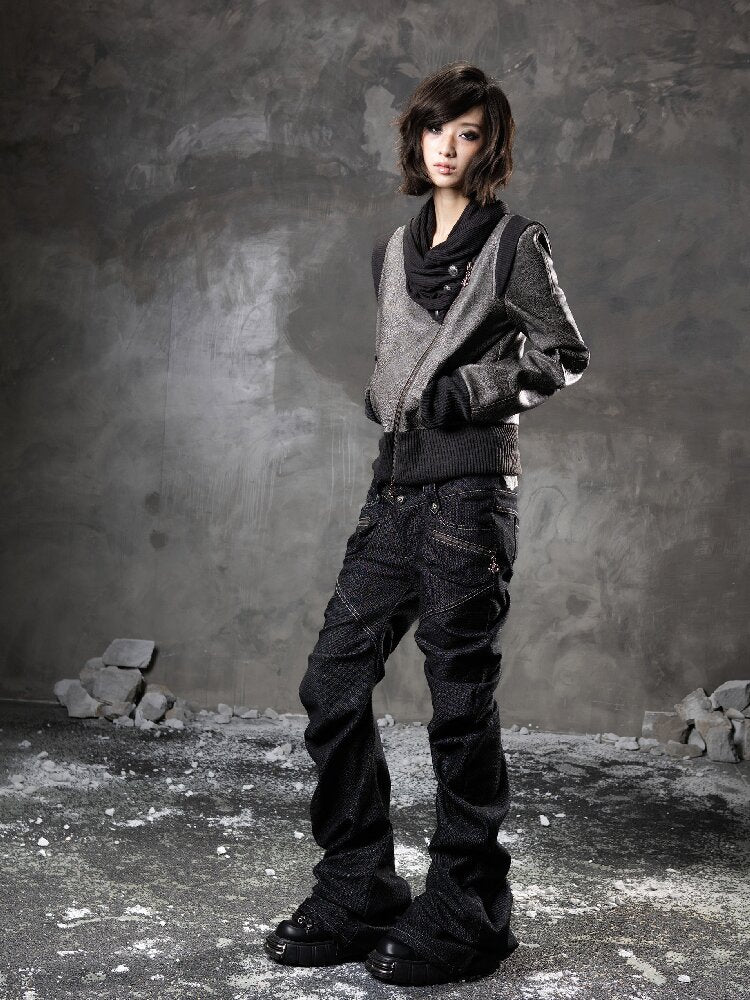 Pile Collar Leather Jacket【s0000015957】