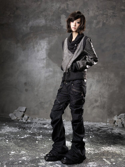 Pile Collar Leather Jacket【s0000015957】